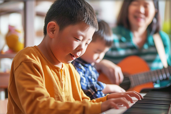 ABA therapy session helping a child with autism communicate